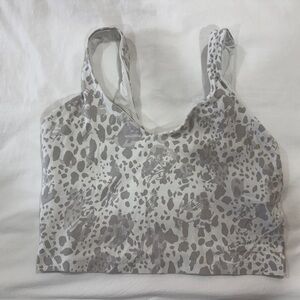 Lululemon Gray Leopard Print Align Tank
